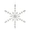 6ct. Jeweled Silver Metal & Glass Snowflake Ornaments